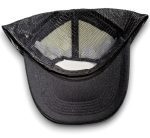 Hip Hop Shop Crew Globe Logo Trucker Cap Black - Image 3
