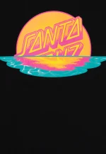 Santa Cruz Youth Sundown Dot Front T-Shirt Black SCA-YTE-1603 - Image 3