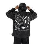 American Socks ASG098 Broken Chain Windbreaker Black - Image 2