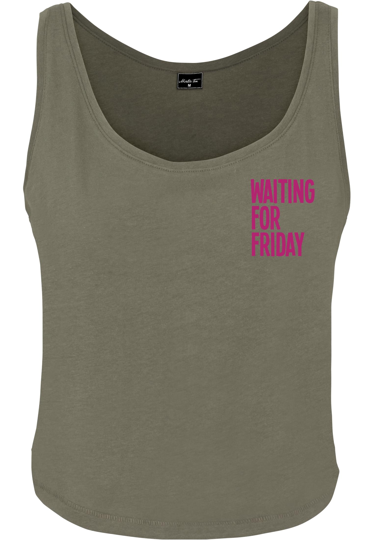Miss Tee Ladies Waiting For Friday Box Tank