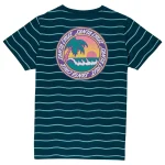 Santa Cruz Youth Paradise Break T-Shirt Teal Wave Stripe SCA-YTE-1620 - Image 2