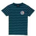 Santa Cruz Youth Paradise Break T-Shirt Teal Wave Stripe SCA-YTE-1620