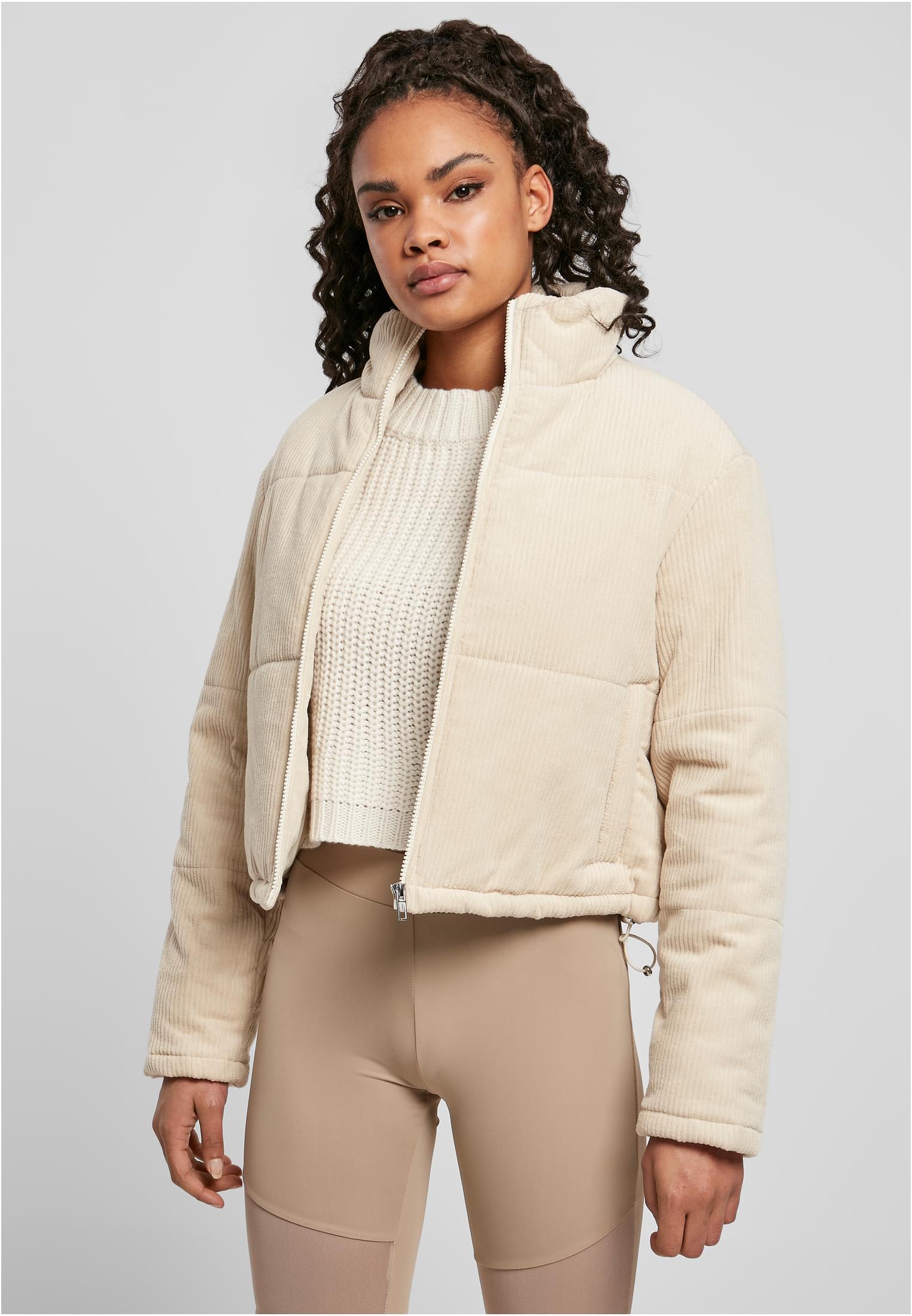 UrbanClassics Ladies Corduroy Puffer Jacket