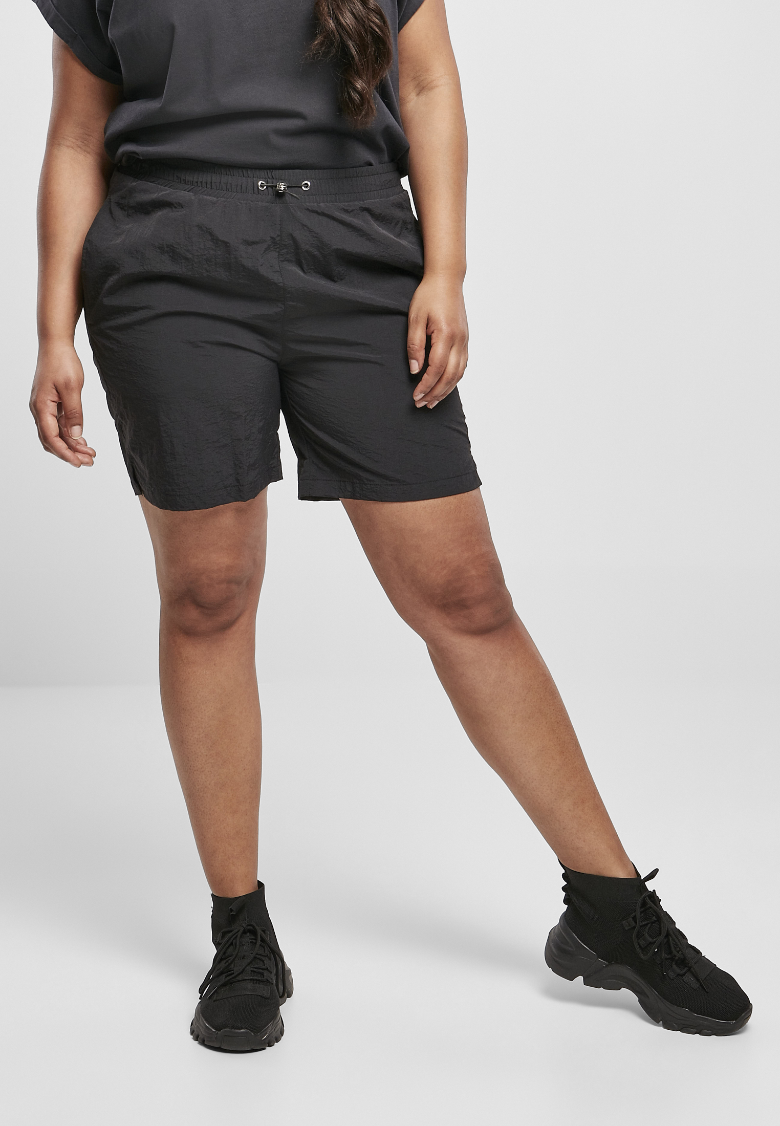 UrbanClassics Ladies Crinkle Nylon Shorts