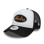 New Era Oval Black Trucker Cap Black 60435037