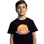 Santa Cruz Youth Sundown Dot Front T-Shirt Black SCA-YTE-1603 - Image 2