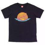 Santa Cruz Youth Sundown Dot Front T-Shirt Black SCA-YTE-1603