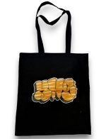 Hip Hop Shop Crew Globe Logo Tote Bag Black 39 x 42 cm - Image 3