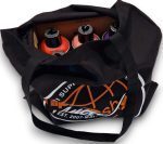 Hip Hop Shop Crew Globe Logo Tote Bag Black 39 x 42 cm - Image 4