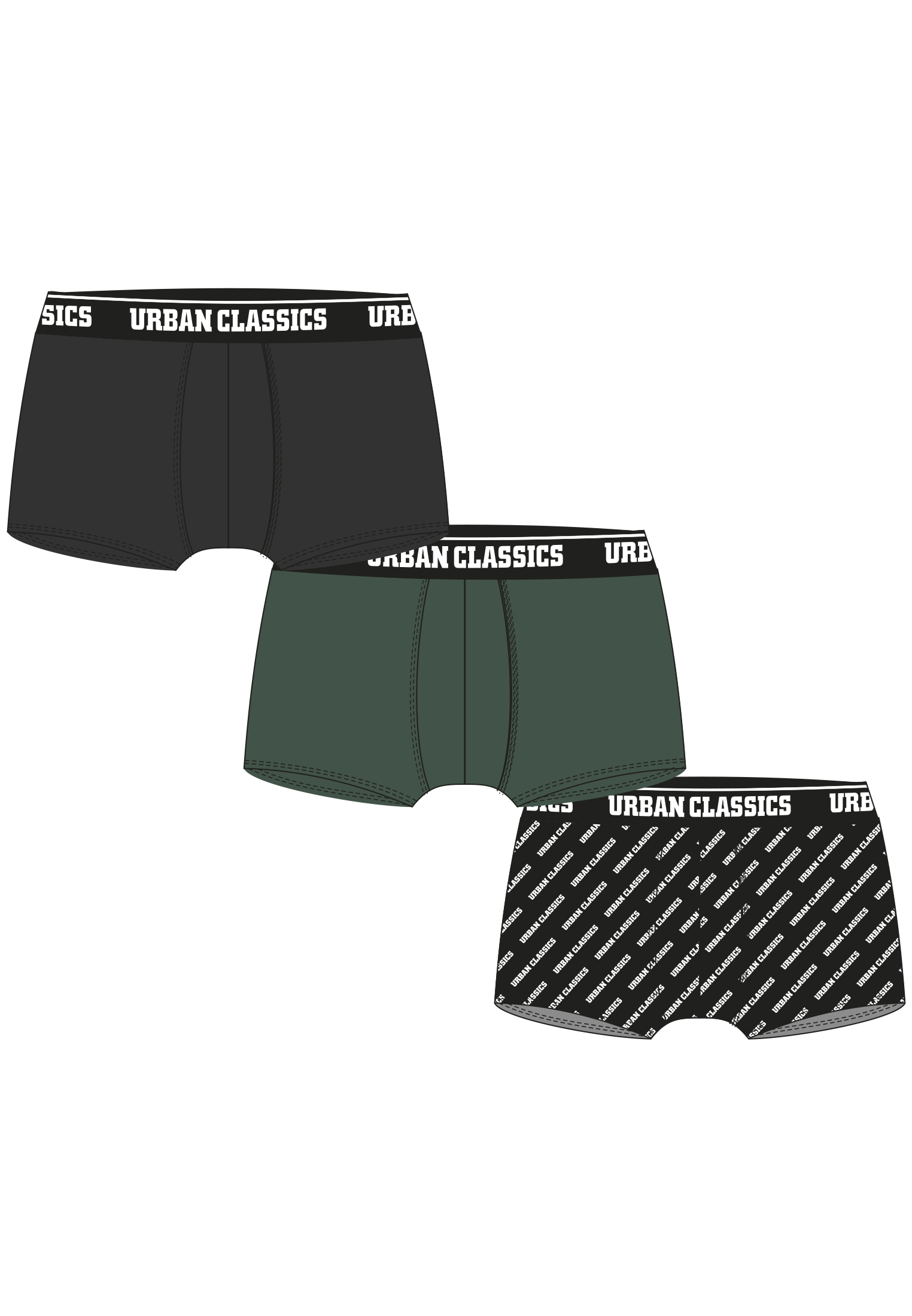 UrbanClassics Boxer Shorts 3-Pack