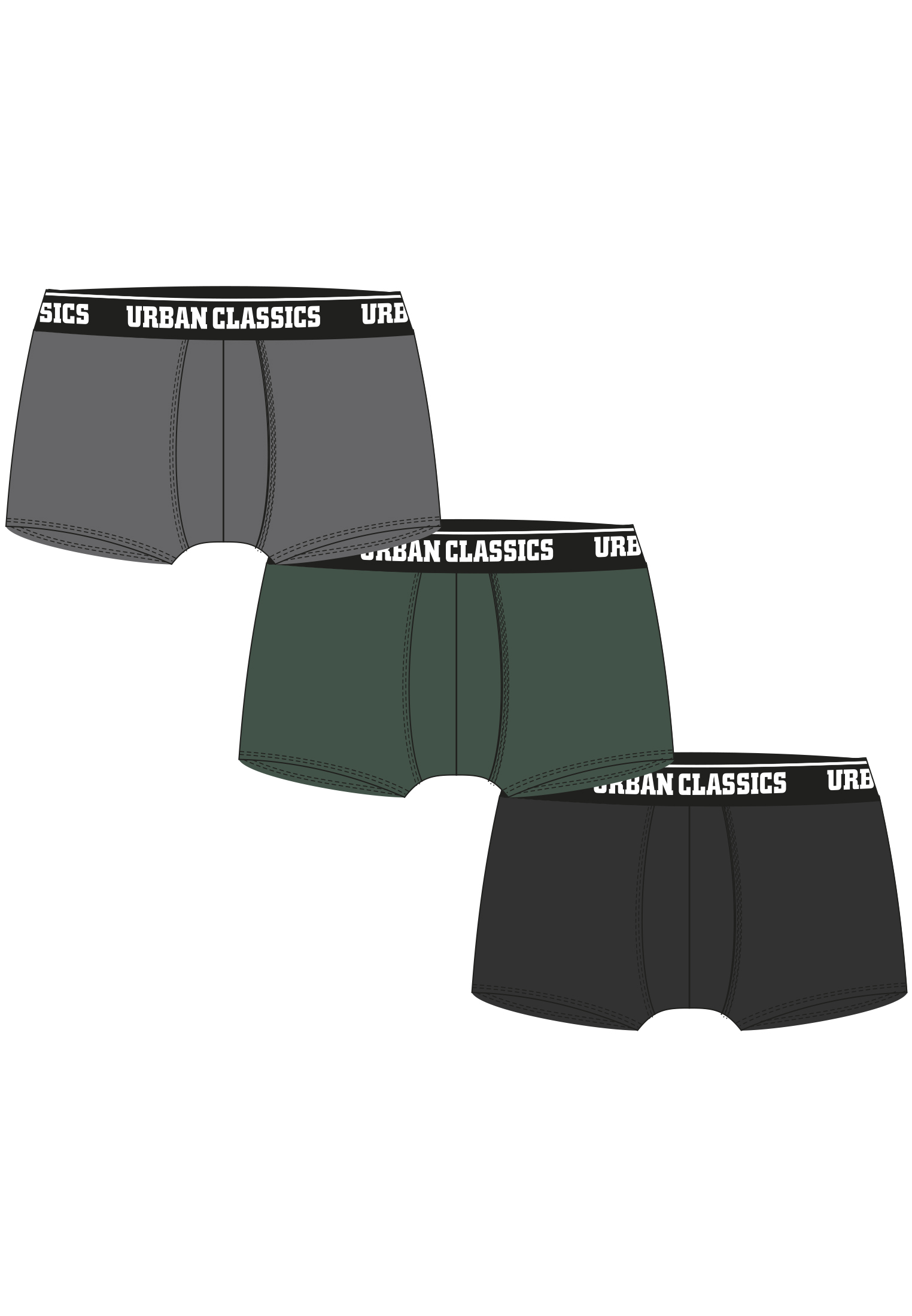 UrbanClassics Boxer Shorts 3-Pack