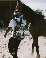 Sprayground Compton Backpack SQ Black B5976 45.7cm x 15.24cm x 29.21cm - Image 6