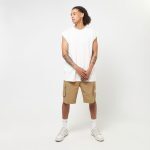Karl Kani Retro Washed Cargo Shorts Sand Brown KM242-017-1 - Image 6