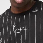 Karl-Kani Small Signature Logo Prinstripe Tee Black / White KM242-004-2 - Image 2