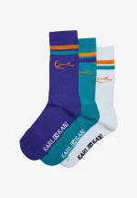Karl Kani Signature Stripes (3 Pack) white/purple/petrol KA242-004-1 Size 43-46 - Image 3