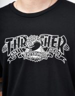 Thrasher x Antihero Mag Banner Tee Black - Image 4