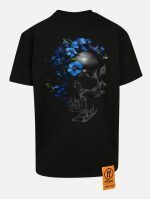 Forgotten Faces Flowered Skull Oversize Tee Black FOF0128-00007 - Image 4