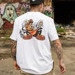 Tribal Origi Spider T-shirt White TR3046-001 - Image 2