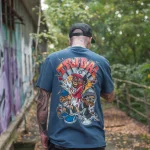 Tribal Origi Old School T-shirt Midnight Blue TR3054-512 - Image 2