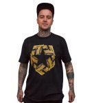 Tribal Sweyda Bevel T-star T-shirt Black TR3055-005