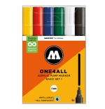 Molotow ONE4ALL Marker 6 pcs. Set 227HS 4mm Basic Set 1