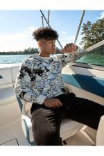 Sprayground Chaos Sweater Pullover White SG7231 - Image 3