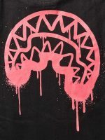 Sprayground Pink shark tee Black SG9337 - Image 3