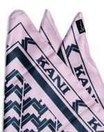 Karl Kani Og Aop Scarf Sand Satin Scarf Rose/black-pink KA243-016-1 - Image 4