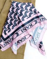 Karl Kani Og Aop Scarf Sand Satin Scarf Rose/black-pink KA243-016-1 - Image 3