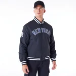 New York Yankees MLB Wordmark Black Bomber Jacket 60564762