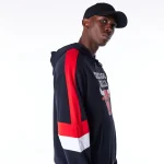 New Era Chicago Bulls Colour Block Black Pullover Hoodie 60564802 - Image 2