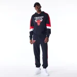 New Era Chicago Bulls Colour Block Black Pullover Hoodie 60564802 - Image 6