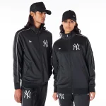 New Era New York Yankees MLB Track Top Black Track Jacket 60564824 - Image 2