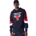 New Era Chicago Bulls Colour Block Black Pullover Hoodie 60564802