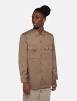Dickies Work Shirt LS Rec Brown Mushroom DK0A4Y26MR11