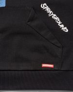 Sprayground Wide Paint Hoodie Black sg731379 - Image 3