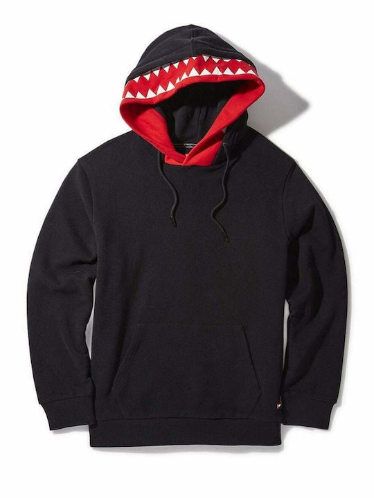 fixedratio_20220207105015_sprayground_vsm_core_sg9576_andriko_fouter_me_koukoula_kai_tsepes_mayro Sprayground Vsm Core Hoodie Pullover Black SG9576BK - Image 1