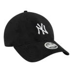 New Era New York Yankees Womens Cosy Black 9FORTY Adjustable Cap 60565258 - Image 5