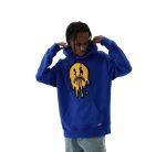 Sprayground Fire Money Chest Patch Hoodie Pullover Royal Blue SG973779