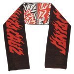 Santa Cruz Handled Scarf Black/Red/White SCA-ACC-0243 324 60" x 8"