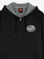 Santa Cruz MFG Oval Dot Zip Hood Black SCA-HDZ-0489 324 - Image 3