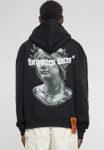Forgotten Faces Fading Logo Statue Heavy Oversize Hoody Black FOF0133-00007 - Image 2