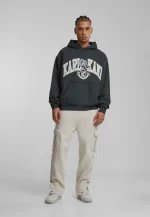 Karl Kani Og Eagle Print Os Hoodie Anthracite/light Sand Black KM243-017-1 - Image 5