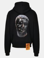 Forgotten Faces Sliced Ultra Heavy Cotton Box Oversized Hoodie Black FOF0087-00007 - Image 2