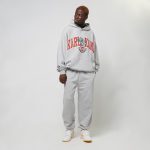 Karl Kani OG Eagle Print OS Hoodie grey melange/red KM243-017-2 - Image 3