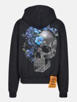 Forgotten Faces Flowered Skull Heavy Oversize Zip Hoodie FOF0138-00007 - Image 5