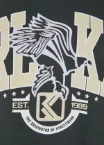Karl Kani Og Eagle Print Os Hoodie Anthracite/light Sand Black KM243-017-1 - Image 4