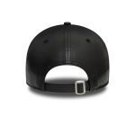 New Era New York Yankees Faux Leather Womens Black 9FORTY Adjustable Cap 60364301 - Image 3