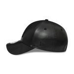 New Era New York Yankees Faux Leather Womens Black 9FORTY Adjustable Cap 60364301 - Image 6