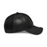 New Era New York Yankees Faux Leather Womens Black 9FORTY Adjustable Cap 60364301 - Image 5